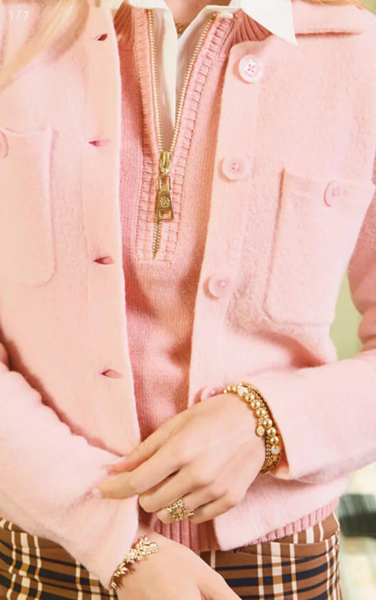 Maeve Sweater Jacket English Rose
