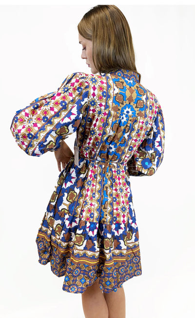 Andi Dress- Brown Multi