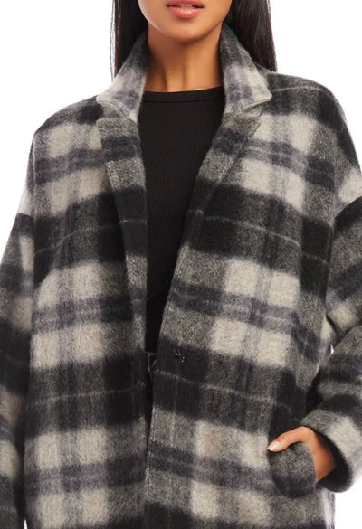 Brushed Plaid Jacket