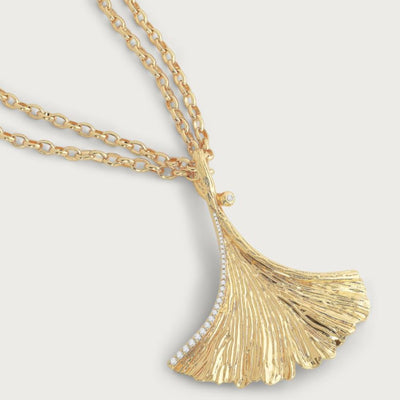 Ginkgo Pendant Necklace
