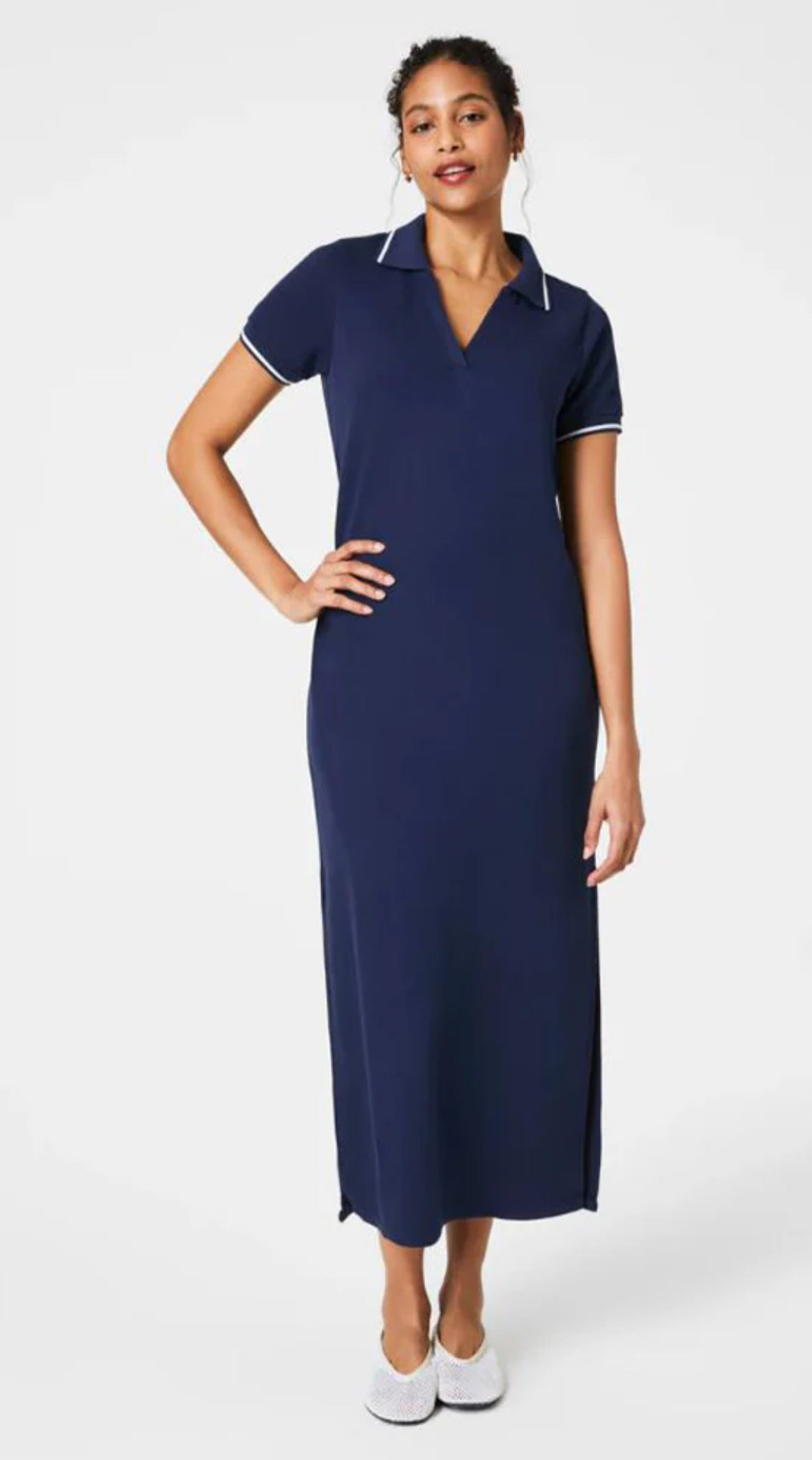 Spanx Airpique Polo Dress TImeless Navy