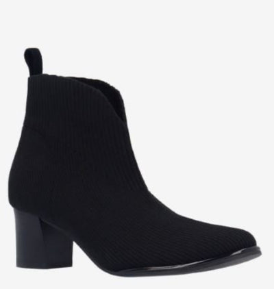 Phinn Stretch Knit Bootie-Black