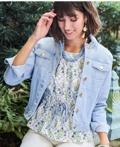 Leah Denim Jacket Grove Wash