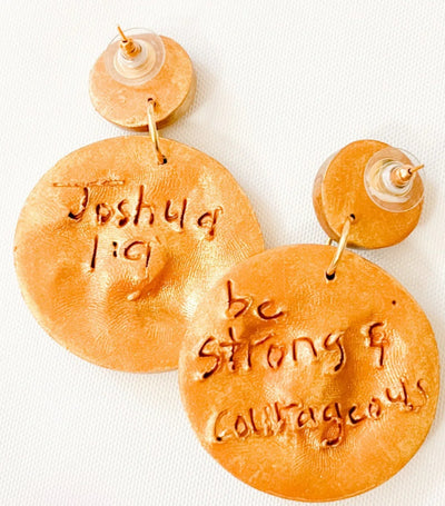 HTJ Bee Double Dangles-Gold