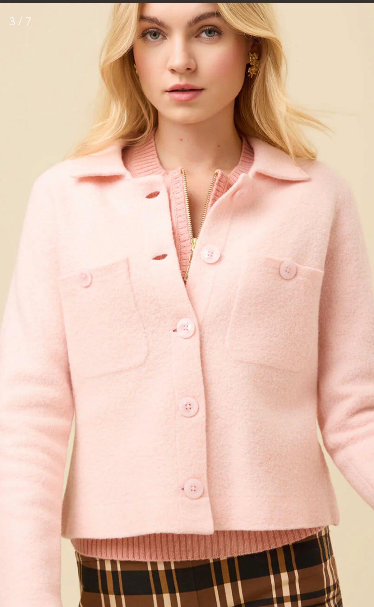 Maeve Sweater Jacket English Rose