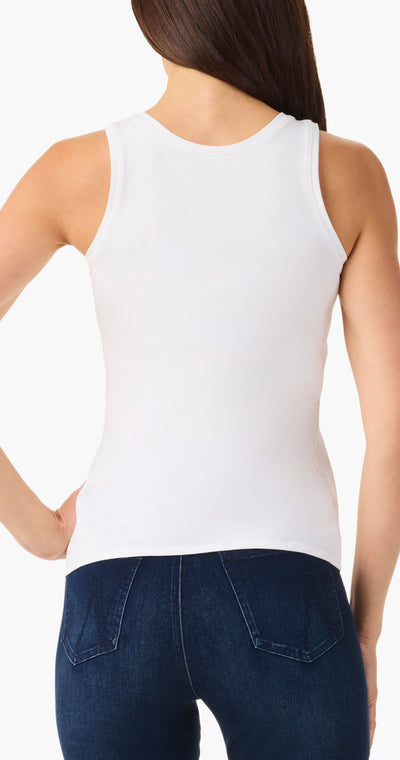 High Neck Perfect Tank Paper White