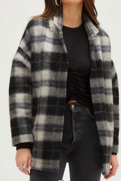 Brushed Plaid Jacket