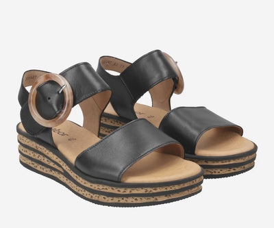 Gabor Leather Sandal Black 24.550.27