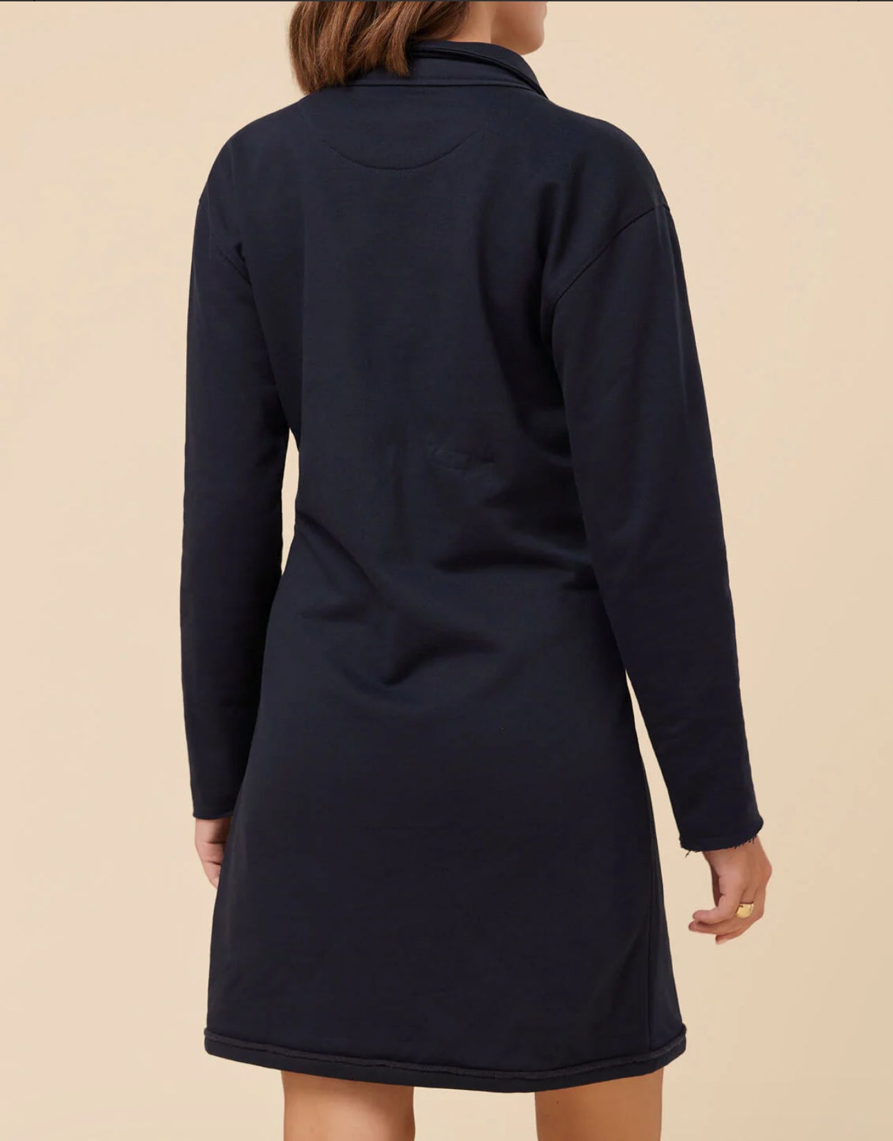 Kayden Sweatshirt Dress-Dark Blue