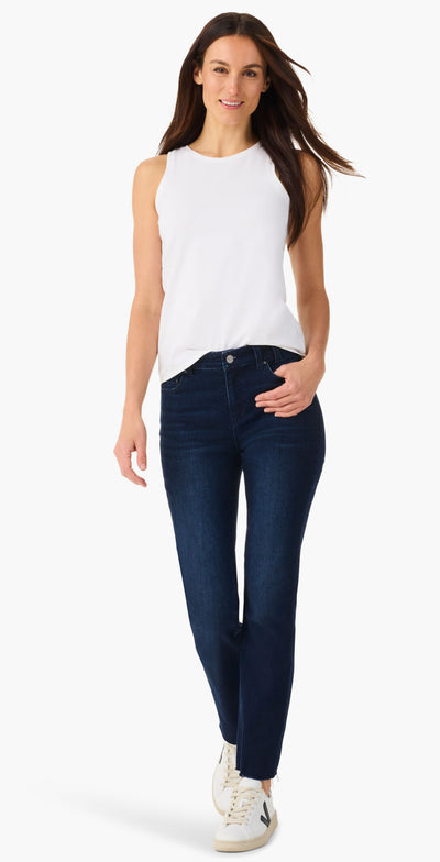 High Neck Perfect Tank Paper White