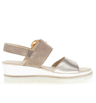 Gabor 44.645.62 Metallic/Suede Sandal