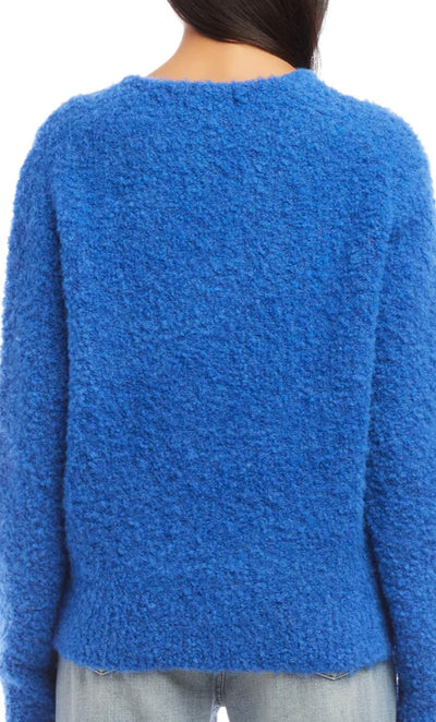 V Neck Sweater Blue