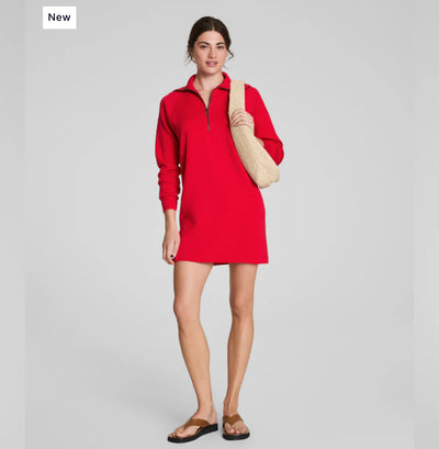 AirEssentials Half Zip Dress Spanx Red