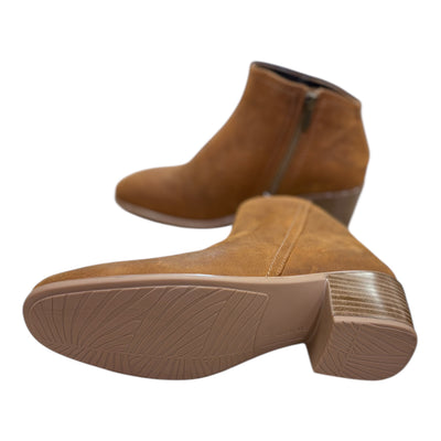 Heir Tawny Leather Bootie