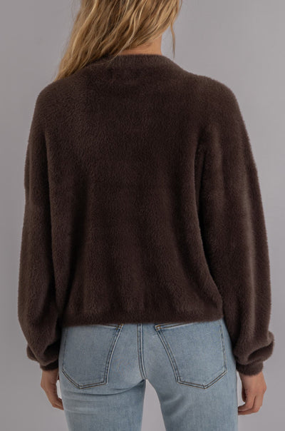 Jana Cardigan-Chocolate