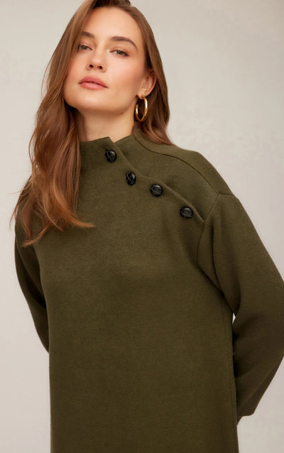 Brenna Mock Neck Dress