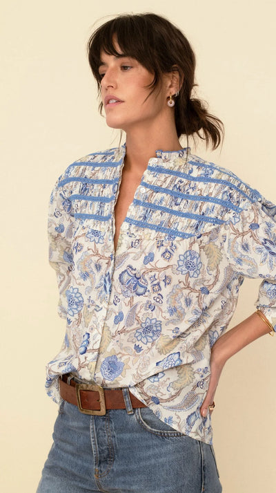 Andrea Blouse Blue