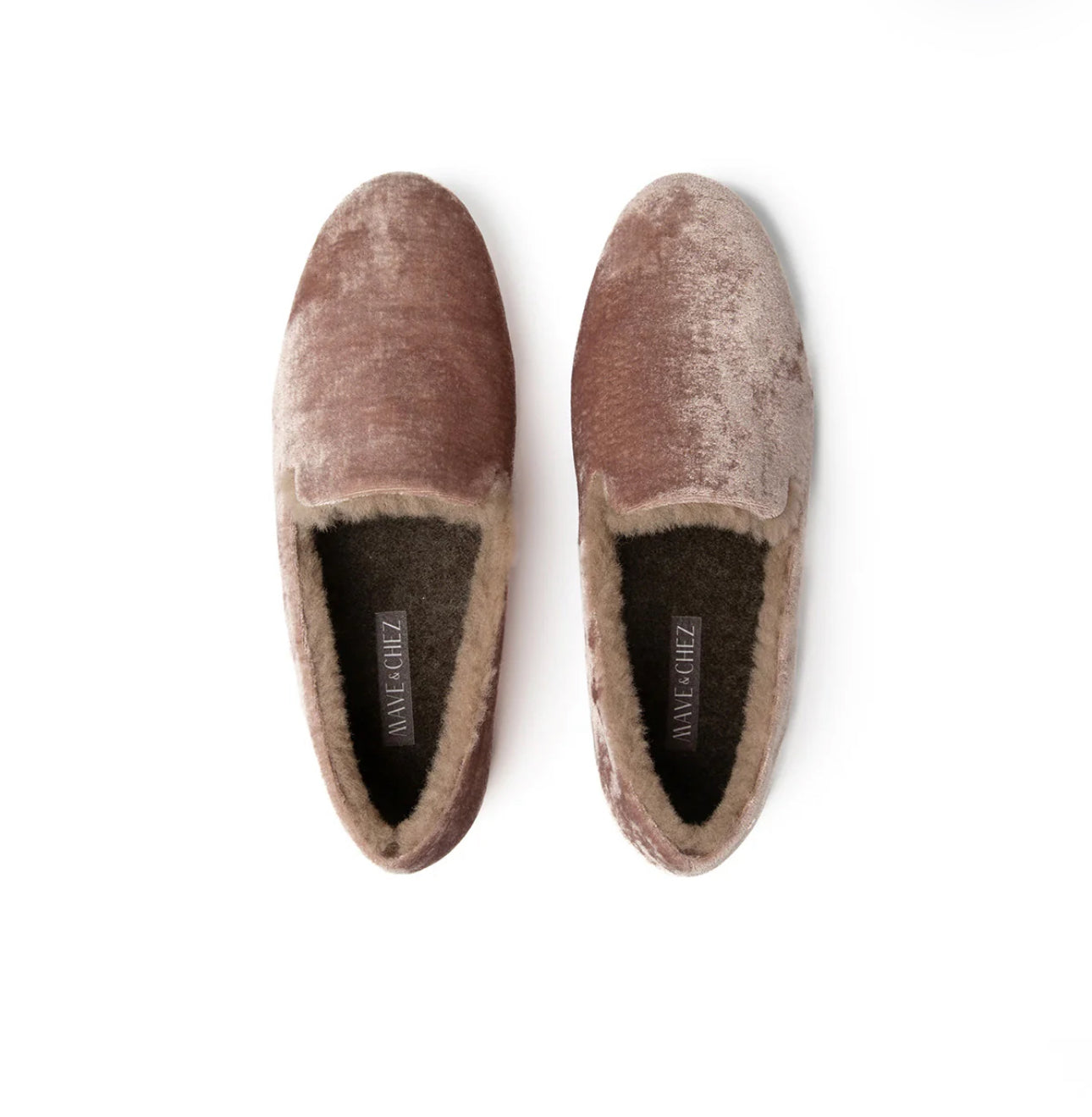 Audrey Velvet Loafer-Champagne
