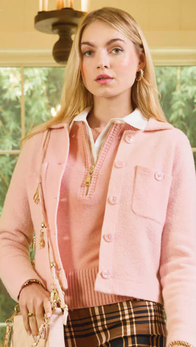 Maeve Sweater Jacket English Rose