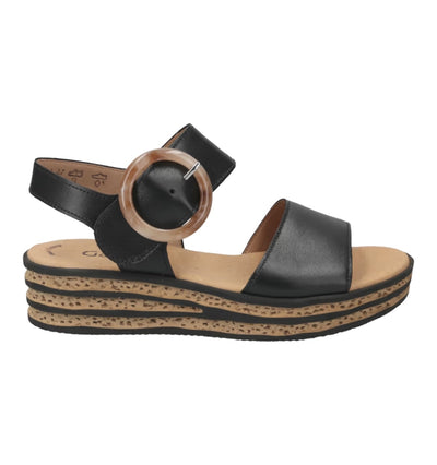 Gabor Leather Sandal Black 24.550.27