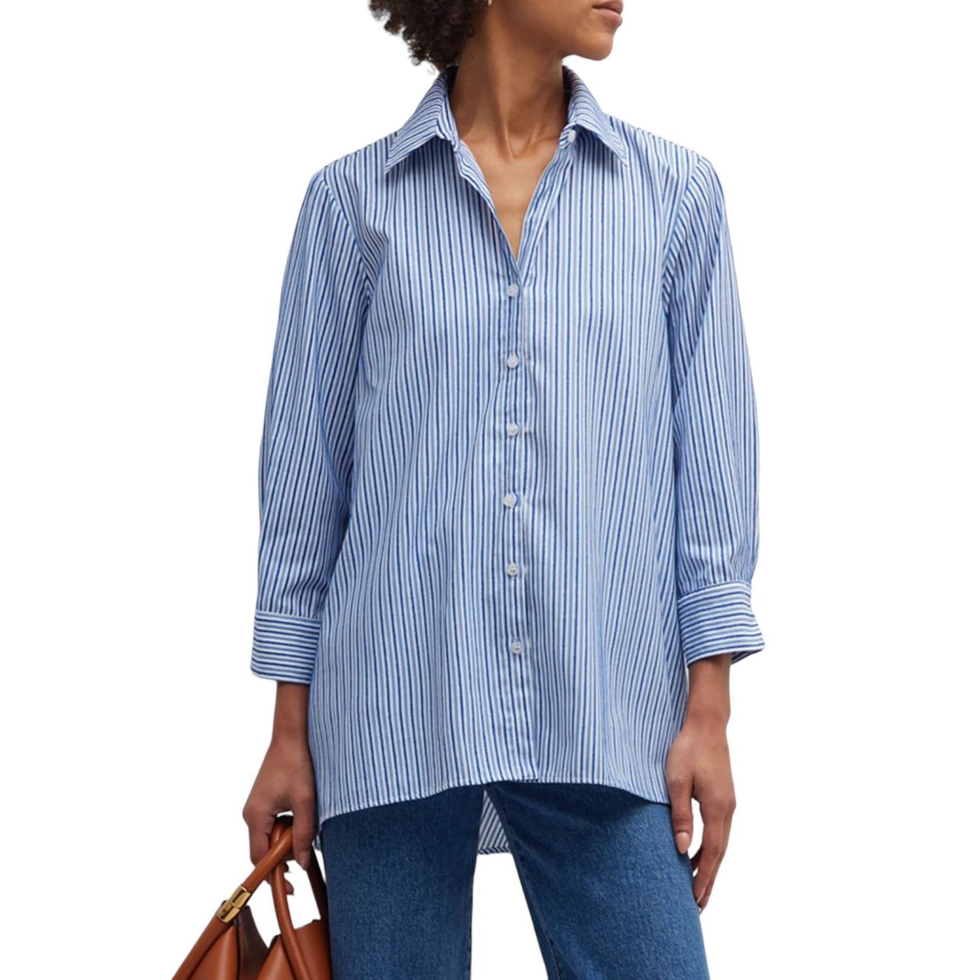 Trapeze Shirt Chenille Stripe