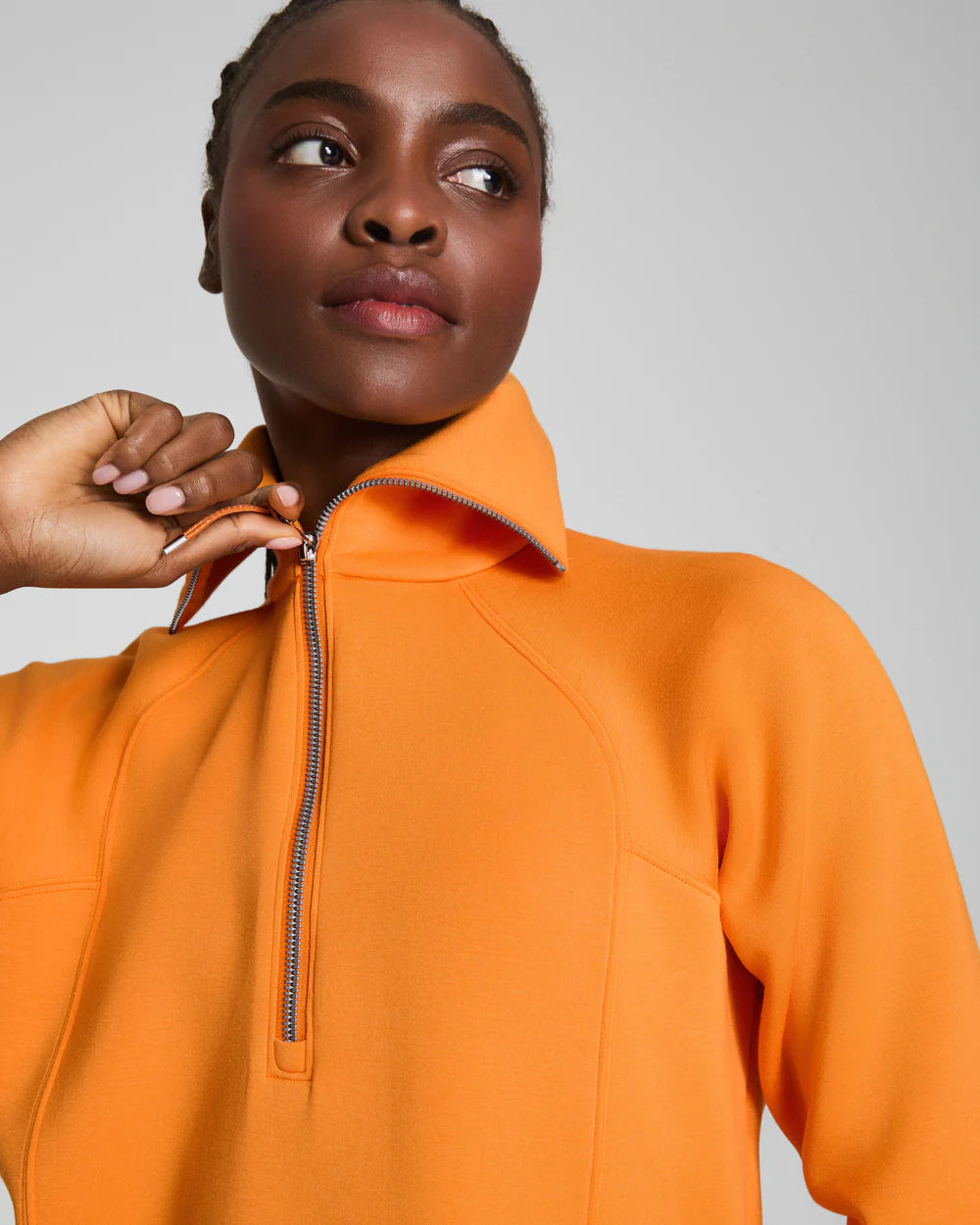Air Essentials Half Zip Pullover-Monarch Orange