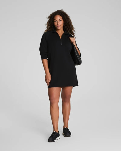 Air Essentials Half Zip Dress Very Black