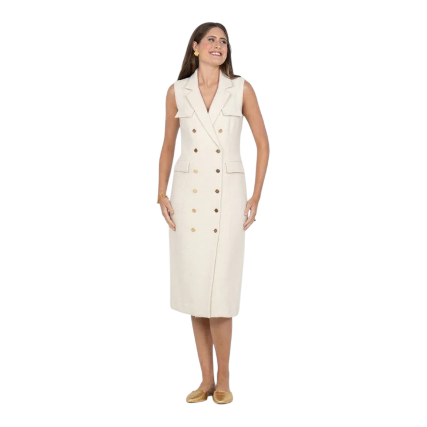 Kelly Dress Winter White