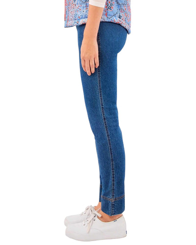 Gripe Less Pull On Denim-Light Denim
