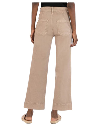 Charlotte Wide Leg Pants in Stone