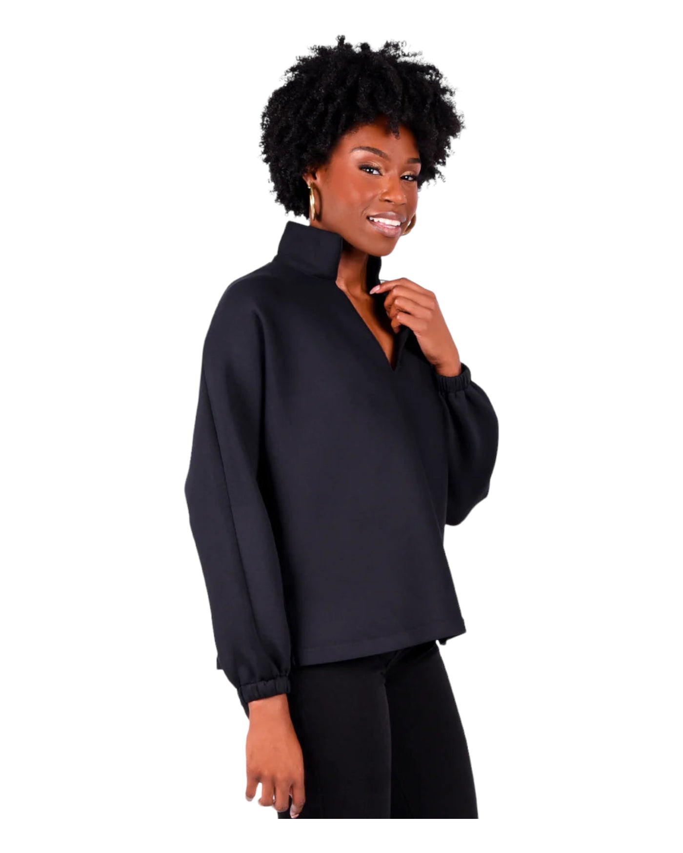 Poppy Scuba Pop Over Noir