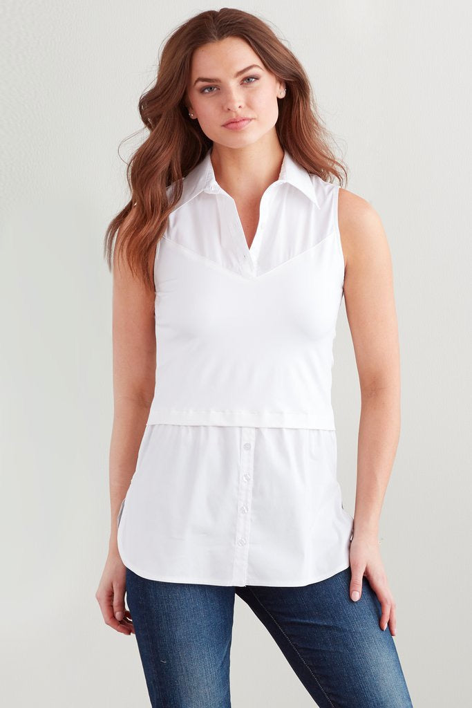 Layering Tank - White