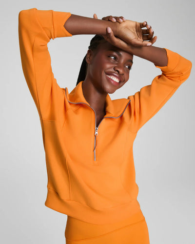 Air Essentials Half Zip Pullover-Monarch Orange