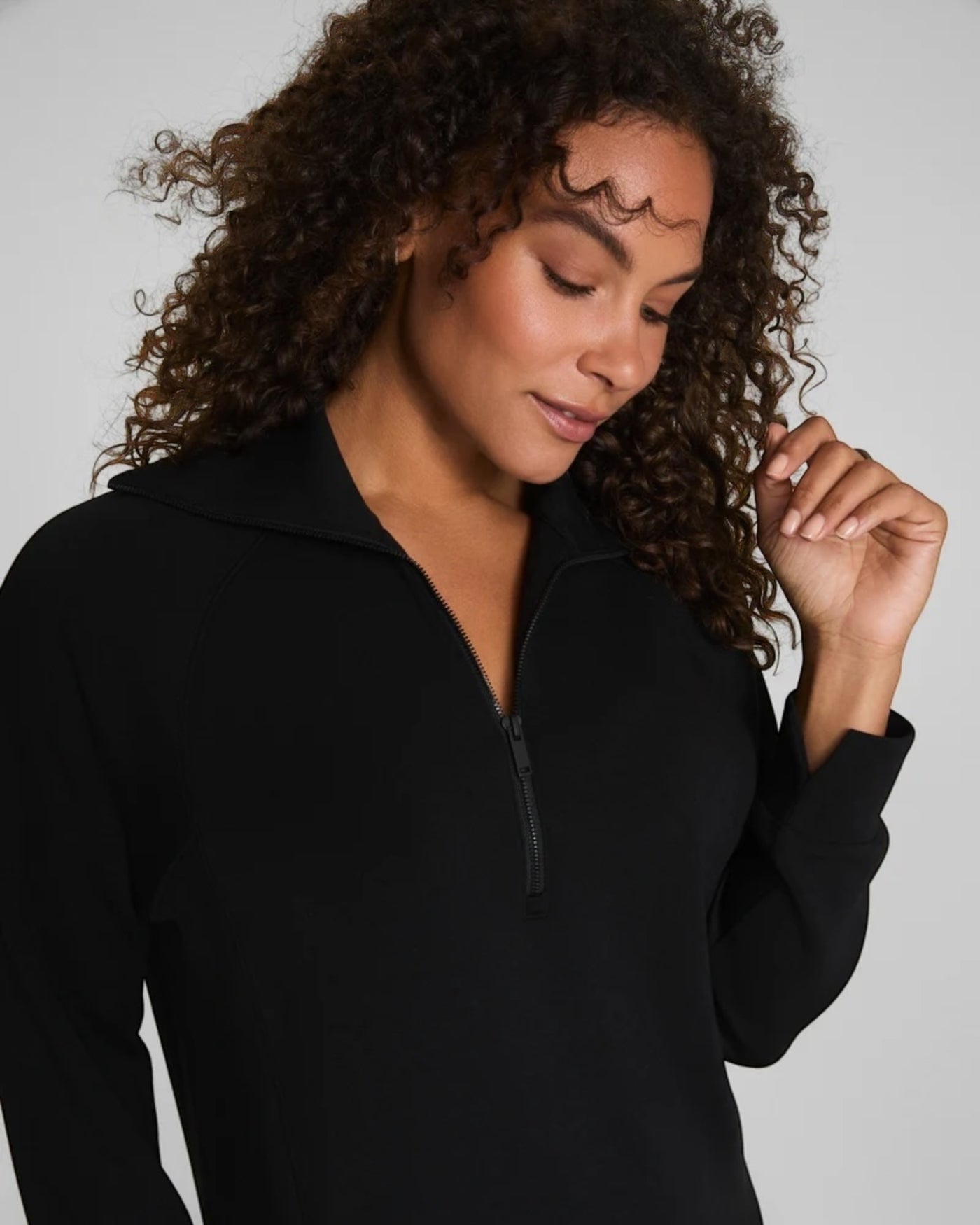 Air Essentials Half Zip Dress Very Black