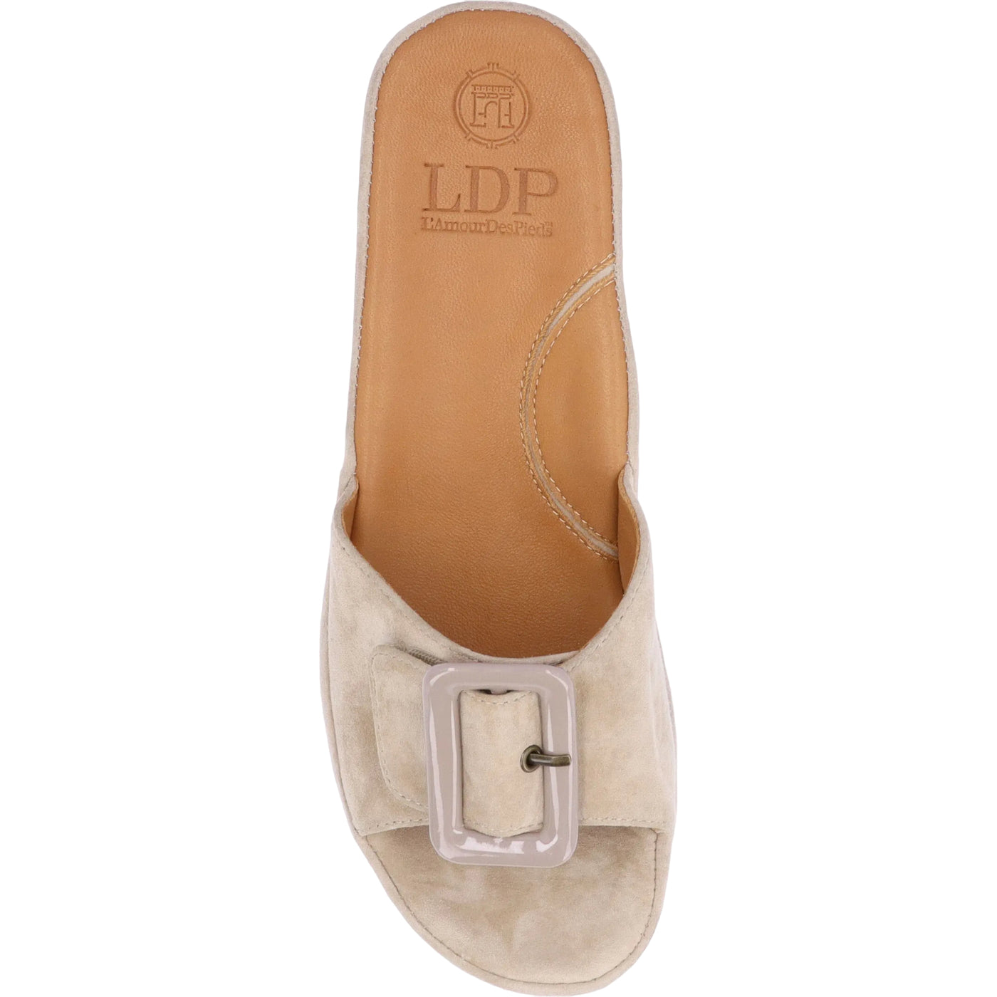 Lamour Des Pieds Callye Taupe Kid Suede